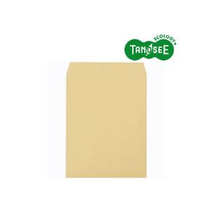 (まとめ)TANOSEE R40クラフト封筒 85g 角3 500枚入×3ケース