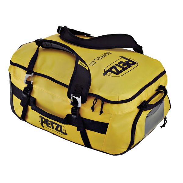 PETZL ぺツル 中型持ちはこびうしろ側 ダッフル 65L 黄み S045AA00 収納・保管用品-DIY・工具