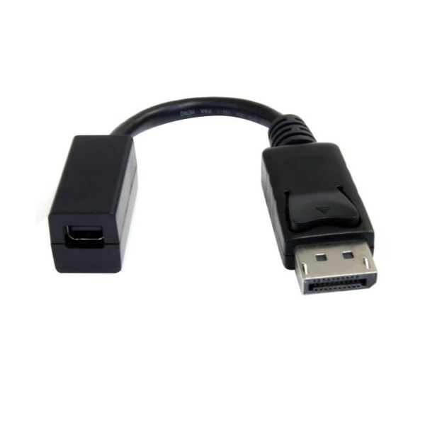 （まとめ） StarTech.com DisplayPort-Mini DisplayPort変換ケーブル 15cm ブラックDP2MDPMF6IN 1個 【×3セット】