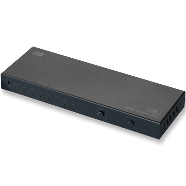 ラトックシステム 4K60Hz対応 4入力1出力 HDMI AV切替器 RS-HASW41-4K