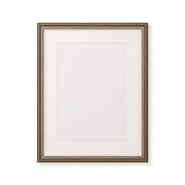 超軽量 水彩額 366P水彩額 F4 〔 333×242ｍｍ 〕ブラウン/グレー 絵画 額 額縁 フレーム