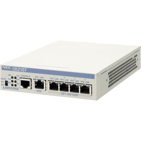 NEC 5年無償引きうける VPN相応う高速道路アクセスルータ UNIVERGE IX2107 BI000118