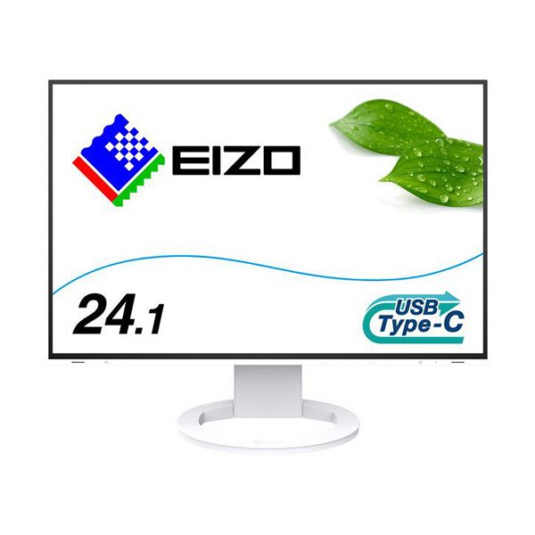 EIZO FlexScan 24.1型色合い液晶管する 1920×1200粍 白いこと EV2485-WT 1台 ディスプレイ-パソコン・周辺機器