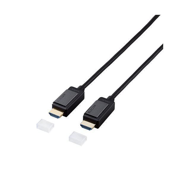 エレコム 長尺HDMI有線テレビ／アクティブオプティカル／4K相応う／無給電印字機／5m DH-HDLOA05BK その他-PCアクセサリー