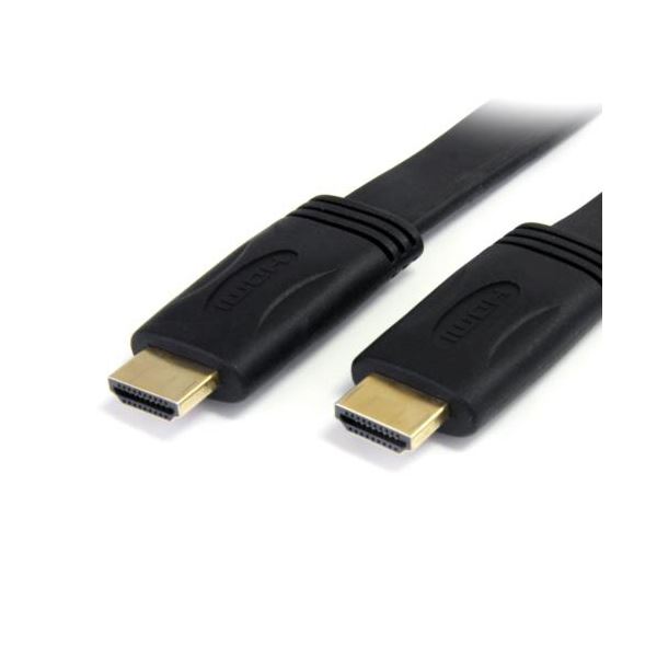 （まとめ） StarTech.com イーサネット対応ハイスピードHDMIケーブル 1.8m HDMI（オス）-HDMI（オス） ブラックHDMIMM6FL 1本 【×3セット】