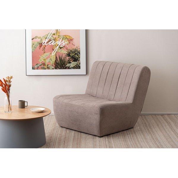 フロアソファ ベージュ （約W80×D88×H75×SH33cm） 完成品【代引不可】