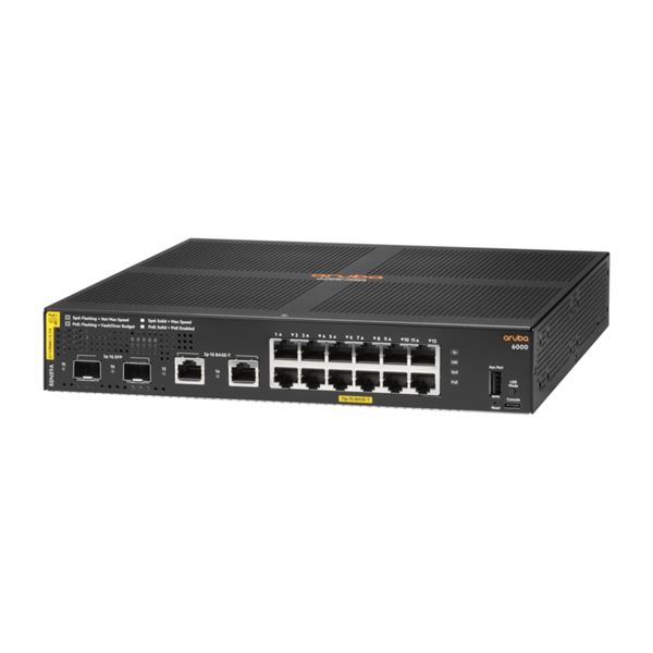 HP Aruba 6000 12G Class4 PoE 2G/2SFP 139W Switch R8N89A#ACF スイッチングハブ-ネットワーク機器-パソコン・周辺機器