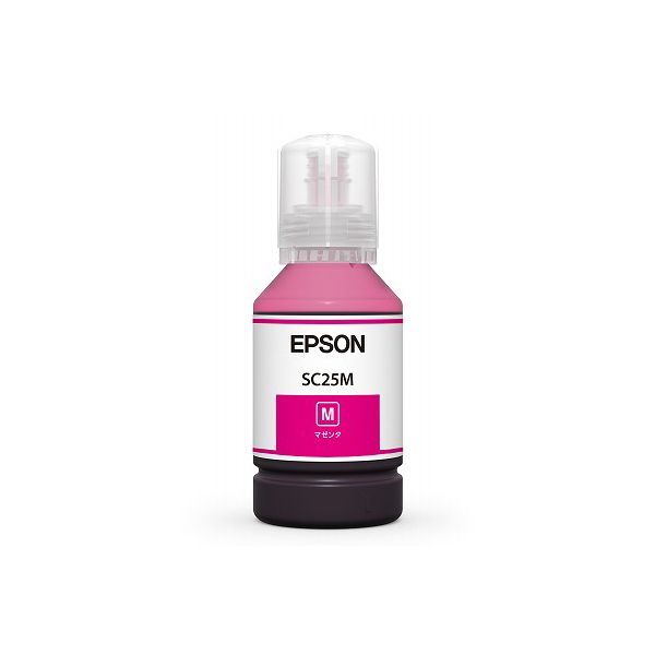 （まとめ） EPSON エプソン SC25M インキ瓶 マゼンタ（完全無欠品） 【×3書き割り】