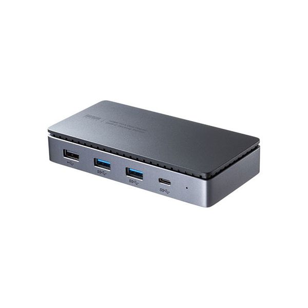 サンワサプライ USB Type-Cドッキングステーション HDMI／VGA・2画面出力対応 ブラック USB-CVDK19