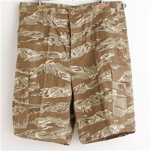 アメリカ軍 BDU カーゴショートパンツ/迷彩服パンツ【Lサイズ】 リップストップ デザートタイガー【レプリカ】 5,662円