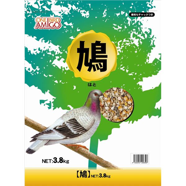 専門店 ペットフード 鳥の餌 アラタ ワンバード アミーゴ 鳩 3.8kg ペット用品 www.