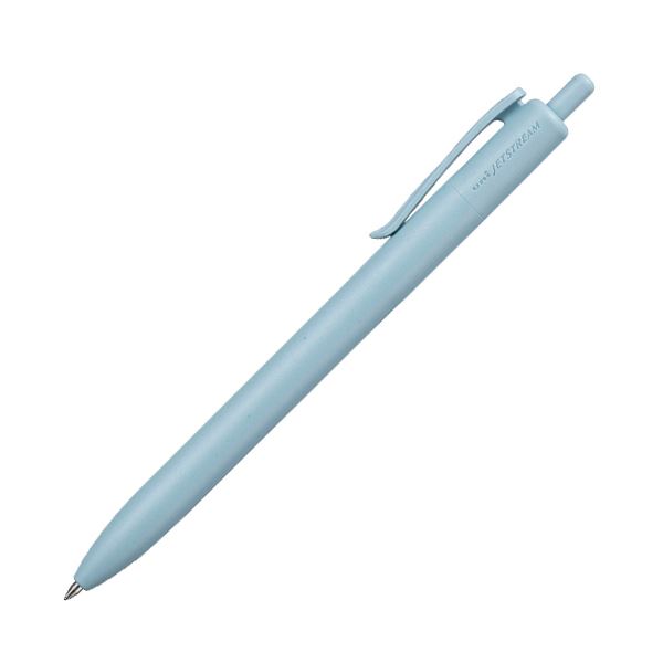 （まとめ） 三菱鉛筆油性ボールペン ジェットストリーム 海洋プラスチック 0.7mm 黒 （軸色：ライトブルー） SXNUC07ROP.81セット（10本） 【×3セット】