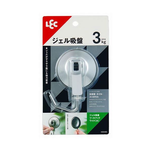 【5セット】 レック ジェル吸盤ツールフックワイド 大 H00483X5