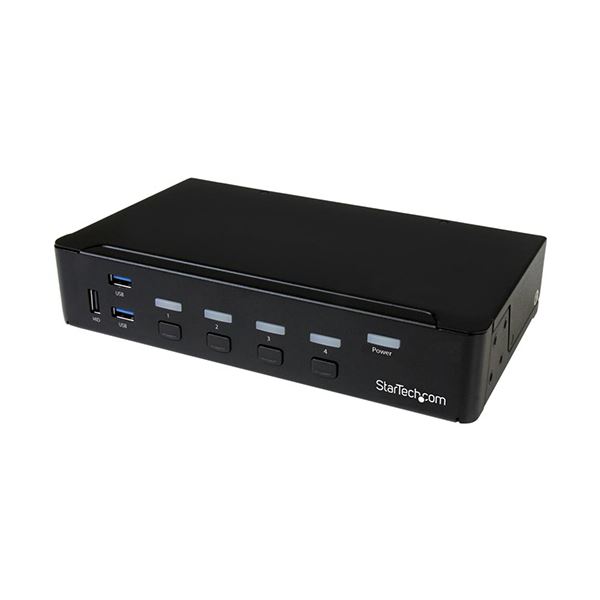 StarTech.com 4界面DisplayPort相応う KVM取り替えっこ SV431DPU3A2 1台