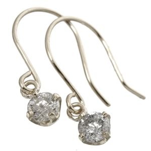 K18WG 計0.2ctダイヤモンドピアス フックピアス（18金ホワイトゴールド）153119｜インテリア生活雑貨の店ポライト