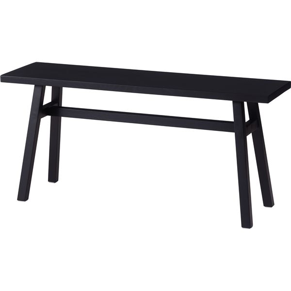 ベンチ ブラック （約W90×D25×H42cm） 完成品