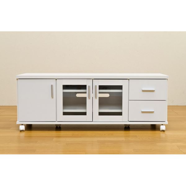 TREVIS　収納TVラック　ホワイト 楽天市場】テレビ台/テレビボード 【幅120cm】 ホワイト 『TREVIS』 扉