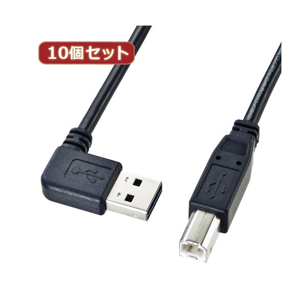 10個仕掛ける サンワサプライ 両面挿せるL型USB有線テレビ（A-B判定基準） KU-RL3 KU-RL3X10