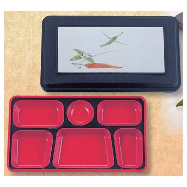 (御役目用弁当箱10仕掛ける)FW-200 活動的副食 【本体】紺(内赤40)/【蓋】紺・ししとう キッチン用品・食器・調理器具-大人用弁当箱-弁当箱・水筒