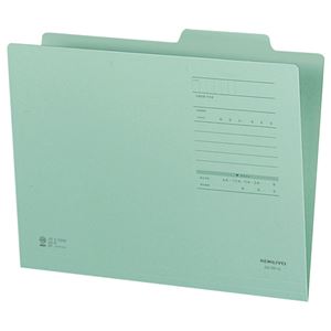 （まとめ） コクヨ 個別フォルダー（カラー・Fタイプ） A4 緑 A4-IFF-GX10 1パック（10冊） 【×5セット】