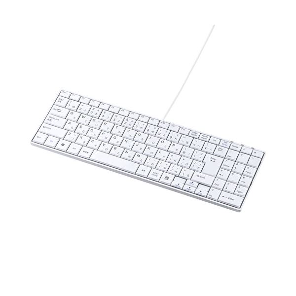 (まとめ)サンワサプライ USBか細い鍵盤 SKB-SL17WN【×2仕掛ける】