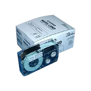 （まとめ） カシオ ネームランド用テープカートリッジ スタンダードテープ 8m 5巻入 XR-12WE-5P-E 白 黒文字 【×2セット】