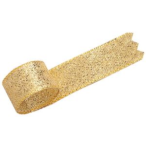 (まとめ) タカ印 グランドメタルリボン 12mm×20m 金 50-7300 1巻 【×10セット】