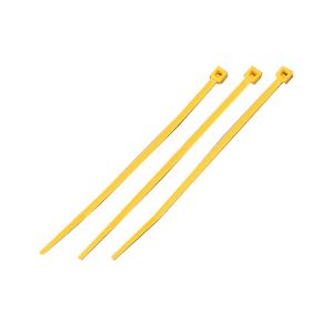 （まとめ）結束バンド ケーブルタイ（カラー） 【長さ250mm/100本入×10セット】 イエロー(黄) マーベル MCT-250YW