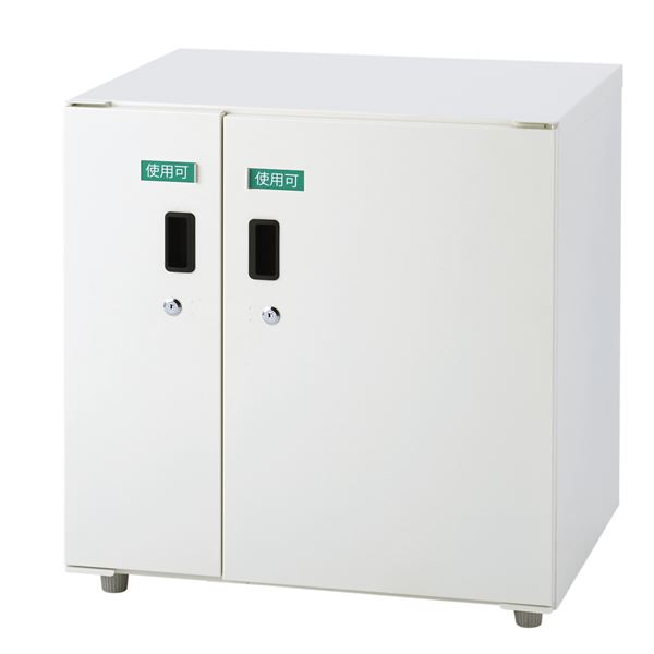 宅配ボックス席 【2枚扉印字機】 象牙色 幅60×奥ぶかさ45×高さ62.5糎 【成し遂げる品】