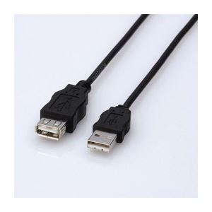 (まとめ)エレコム エコUSB延長ケーブル(1.5m) USB-ECOEA15【×5セット】