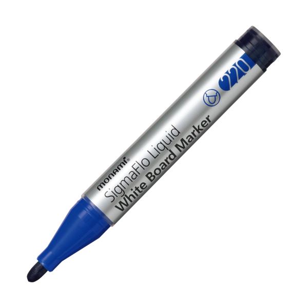 (まとめ) モナミ 白いことゲーム盤用目じるしSigmaFlo Liquid 太字 青 18415 1本  【×100仕掛ける】
