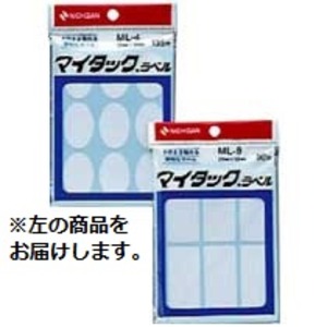 (まとめ) ニチバン マイタック ラベル 一般無地 23×34mm ML-4 1セット(1350片：135片×10パック) 【×5セット】