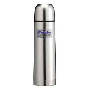 【24個セット】 水筒/ステンレスボトル 【コップ付き 500ml】 ワンタッチ簡単開閉 ワンダー 〔アウトドア キャンプ スポーツ〕 19,747円