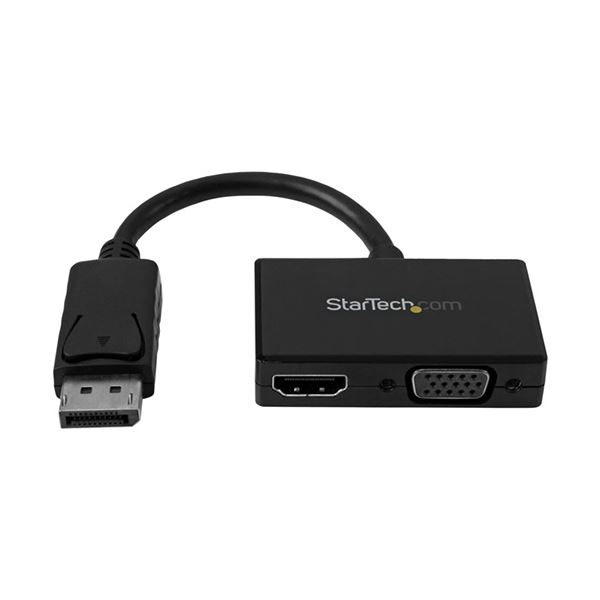 （まとめ）StarTech.com DisplayPort-HDMI/VGAうつり変わりアダプター ツーインワン（2-インチ-1） 客旅AVアダプター DP2HDVGA 1個 【×5仕掛ける】 PCアクセサリー-変換コネクタ・ケーブル