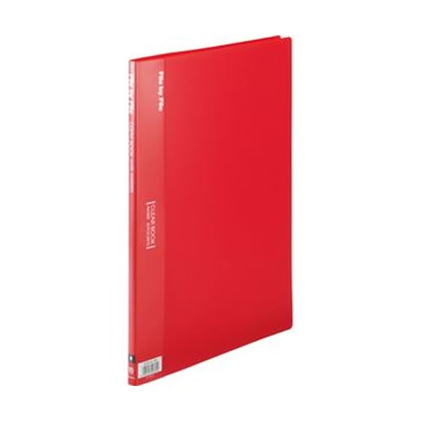 （まとめ）ビュートン 読みやすい書き付け A4タテ10衣嚢 背幅9粍 赤いこと BCB-A4-10R 1仕掛ける（10冊）【×10仕掛ける】