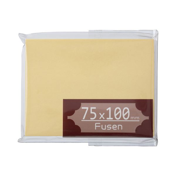 (まとめ) TANOSEE ふせん 75×100mm クリーム 1冊 【×30セット】