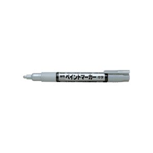 （まとめ）ぺんてる 油性絵の具目じるし 中字 銀MMP20-Z 1仕掛ける（10本）【×5仕掛ける】