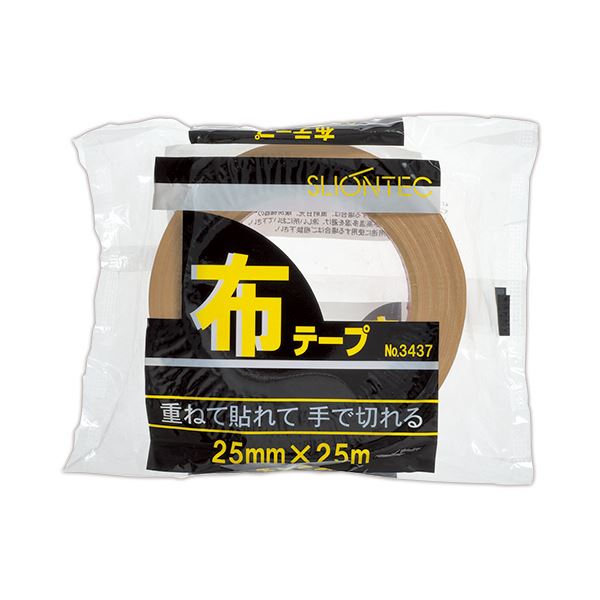 (まとめ) スリオンテック 布テープ No.343720 25mm×25m No.343720-25X25DB 1巻 【×30セット】