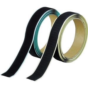 (まとめ) TRUSCO 神通力磁気テープ仕かける 弱ねばり着く 20mm×1m 黒 TPD-20MTS-BK 1仕かける 【×5仕かける】 DIY・工具-接着・補修用品-花・ガーデン・DIY