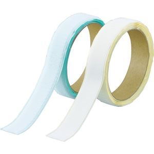 (まとめ) TRUSCO マジックテープセット 弱粘着 16mm×1m 白 TPD-16MTS-W 1セット 【×5セット】