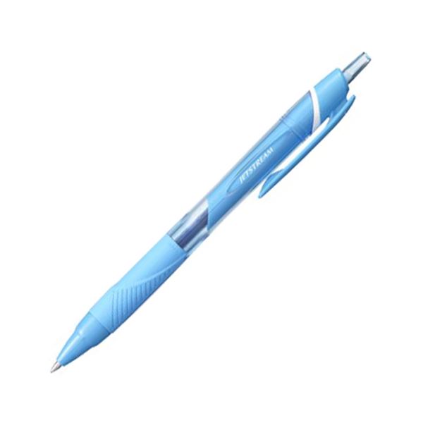 (まとめ) 三菱鉛筆 油性ボールペン ジェットストリーム カラーインク 0.7mm ライトブルー SXN150C07.8 1本 【×100セット】