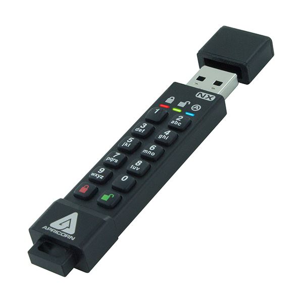 Apricorn AegisSecure Key 3NX 暗証番号対応USBメモリー 8GB ASK3-NX-8GB 1個
