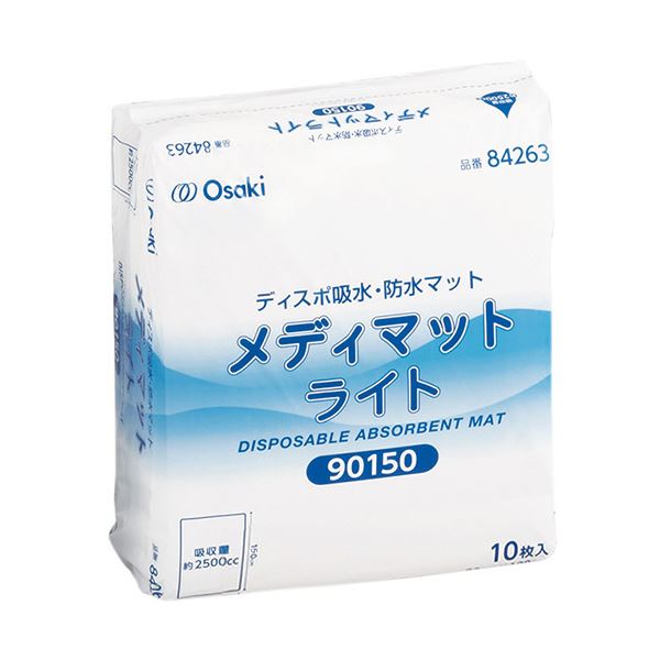 （まとめ）オオサキメディカル メディマットライト 90×150糎 1容器に並べる（10枚） 【×3仕掛ける】