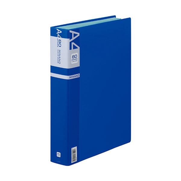 (まとめ) 百獣の王事務器 読みやすい書き付けMINANO(ミナノ) A4タテ 80衣嚢 背幅50粍 青み CR-80M 1冊  【×10仕掛ける】