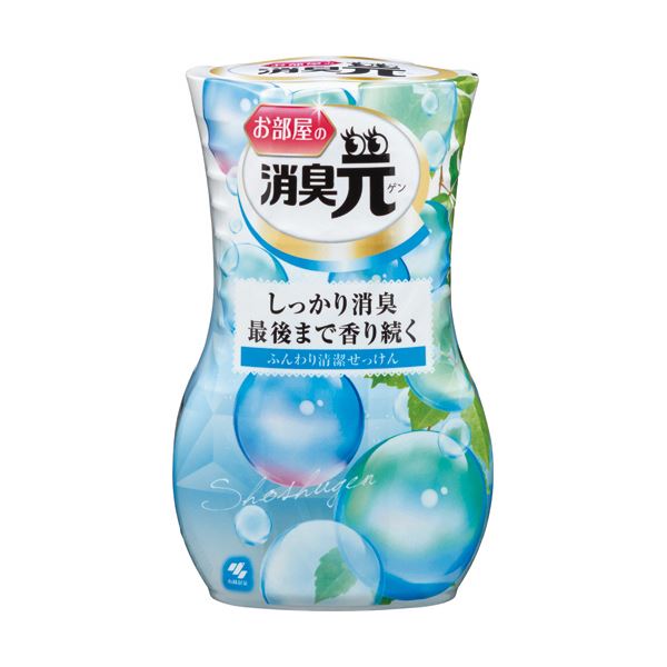(まとめ)小林製薬 お部屋の消臭元 ふんわり清潔せっけん 400ml 1セット(5個) 【×5セット】|インテリア生活雑貨の店ポライト