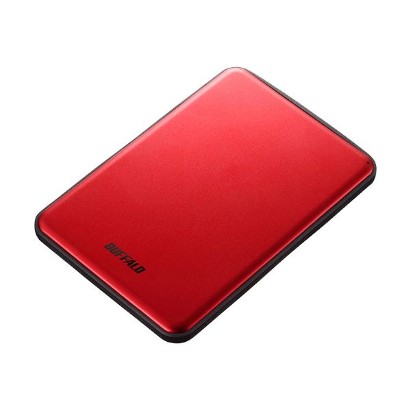 バッファロー MiniStation USB3.1(Gen1)対応 アルミ素材&薄型ポータブルHDD 2TB レッド HD-PUS2.0U3-RDD 1台
