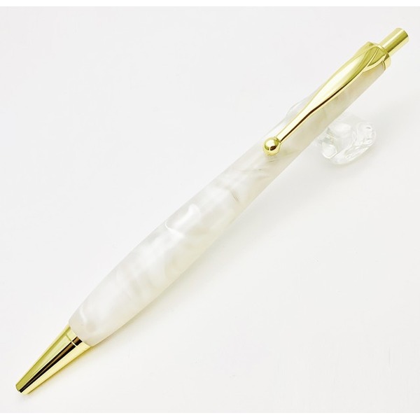 日本製 アクリル樹脂ボールペン/文房具 【白いこと】 0.7粍 文具 事務所属具 ステーショナリー 日用品雑貨・文房具・手芸-文房具・事務用品