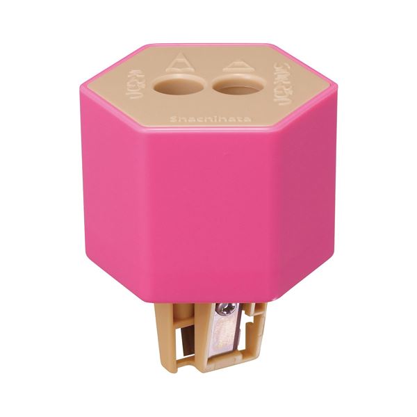(まとめ) シヤチハタ ケズリキャップ ツインピンク ZKC-W2/H 1個