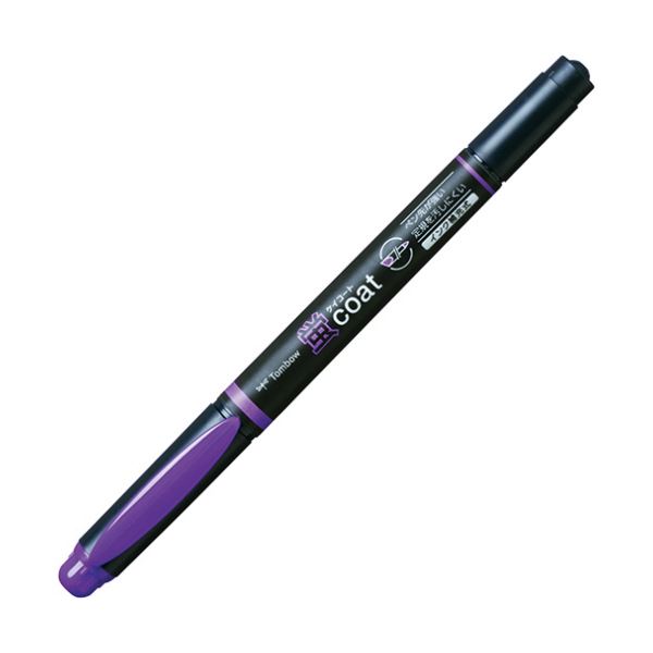 (まとめ) トンボ鉛筆 蛍コート ツインタイプむらさき WA-TC97 1本 【×100セット】