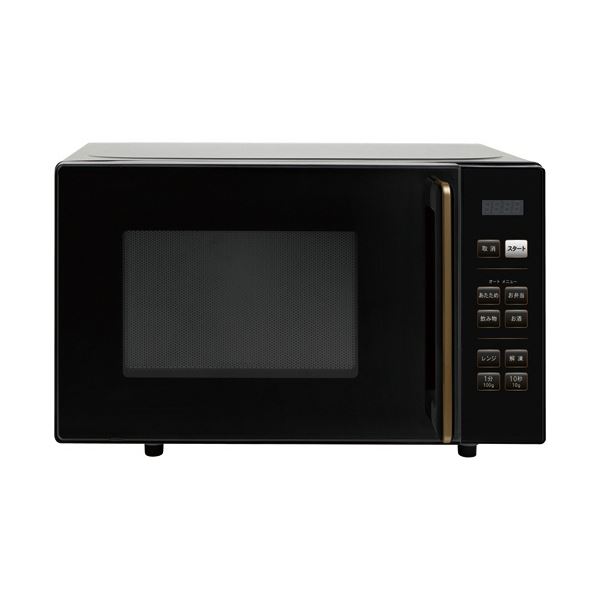 YAMAZEN 電子レンジ 18Lブラック PRW-F180(B) 1台|インテリア生活雑貨の店ポライト